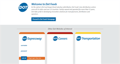 Desktop Screenshot of dotfoods.com