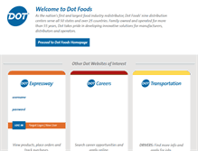Tablet Screenshot of dotfoods.com
